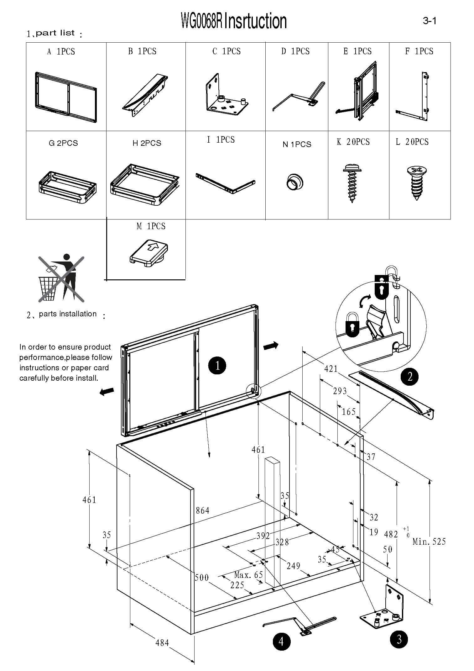 Magic Corner Basket BK5080R Fixing Manual