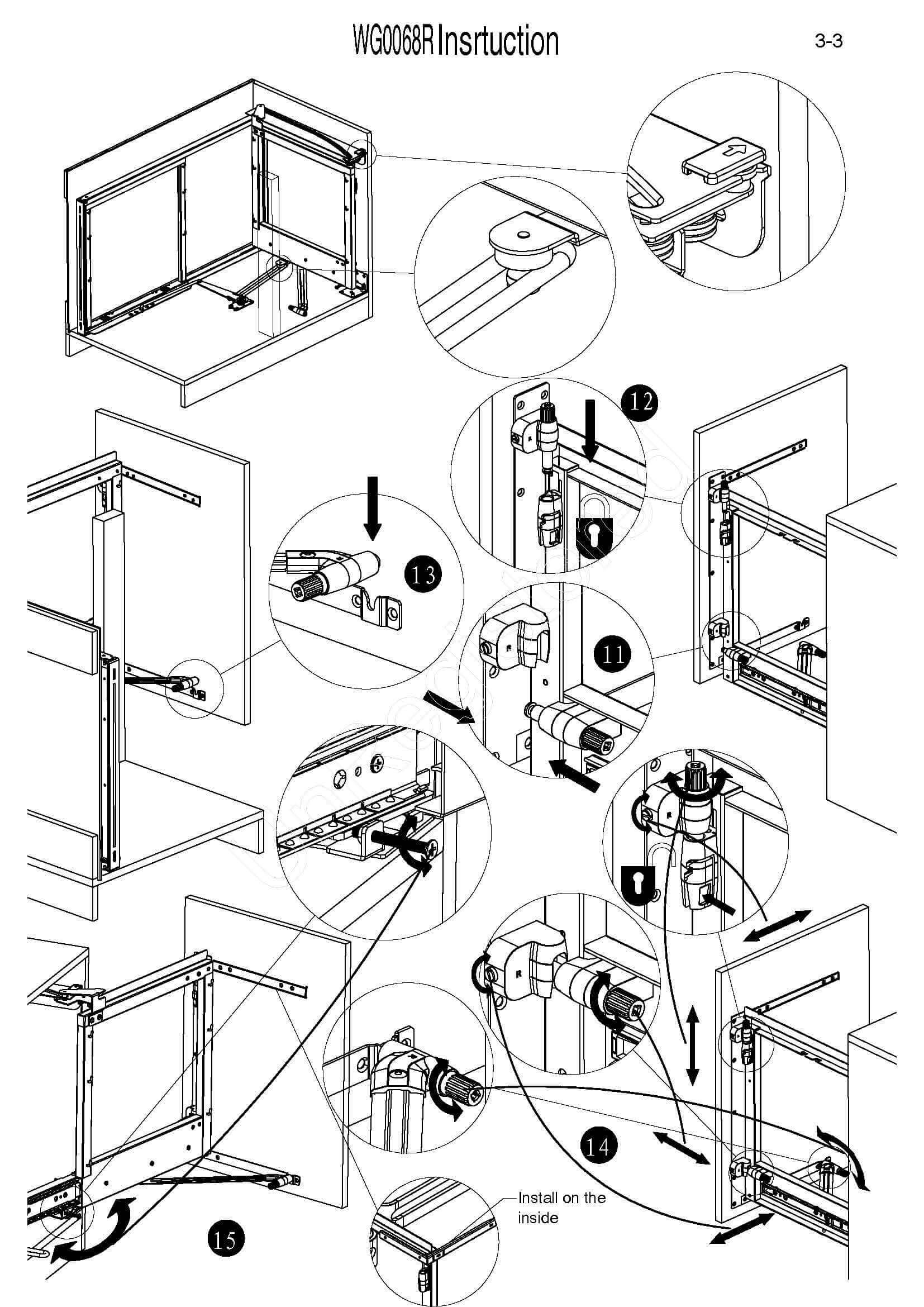 Newmatic Magic Corner Basket BK5080R Fixing Instructions