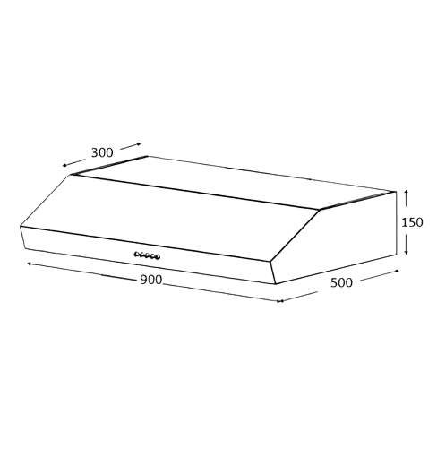 Newmatic H18.9S Slim Hood Dimensions