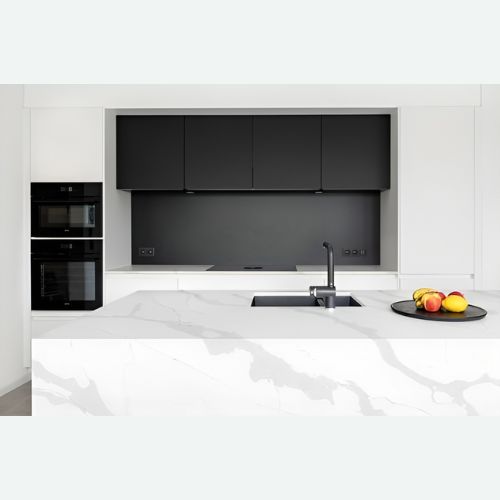 Installed CALACATTA Quartz Countertop