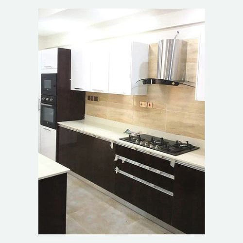 Installed PM941VSTGB Builtin Cooker Hob, Oven, Microwave and H76.9S Wall Hood