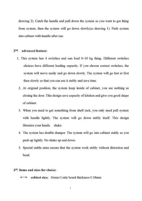 Kitchen Hardware BK6110 Fixing Instructions