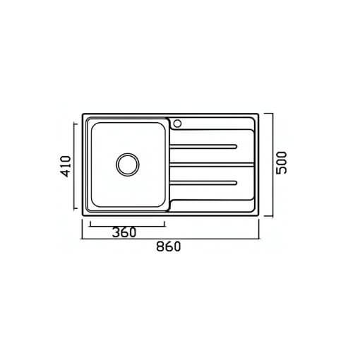 Newmatic Single 80 Kitchen Sink Dimensions